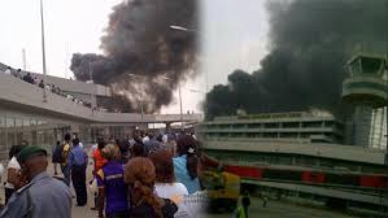 Fire Guts Lagos Airport