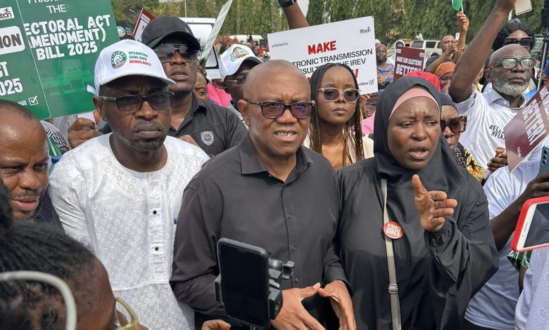 Peter Obi Joins Protest