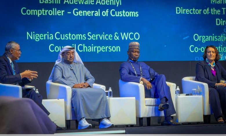 Customs Boss Adeniyiat the 2026 World Customs Organisation (WCO) Technology Conference and Exhibition in Abu Dhabi, United Arab Emirates